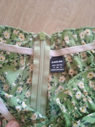 Vestido Verano Shein Verde Estampado Flores