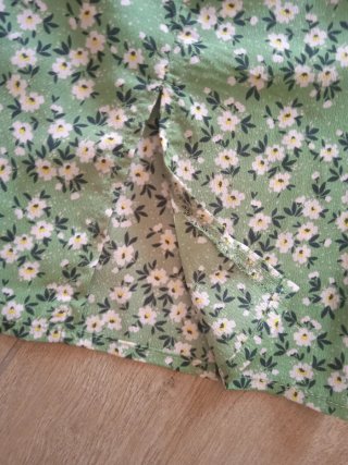 Vestido Verano Shein Verde Estampado Flores