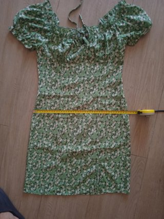 Vestido Verano Shein Verde Estampado Flores