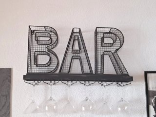 Conjunto Mueble Bar Vintage 2 Taburetes