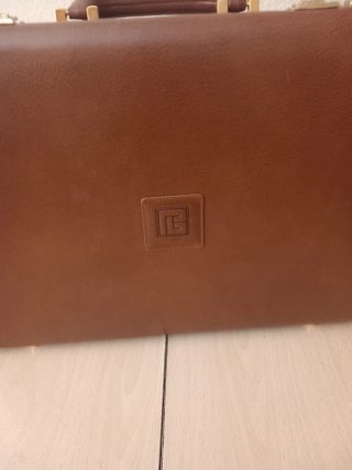 Maletín Pierre Balmain 1991 Piel Marrón