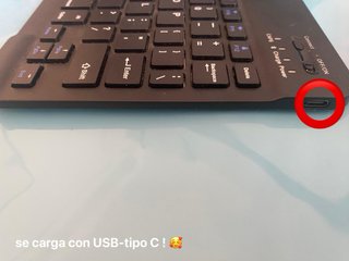 Teclado Inalámbrico Bluetooth Negro
