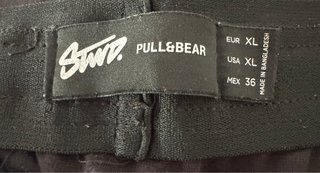 Pantalón Pull&Bear Talla XL Negro
