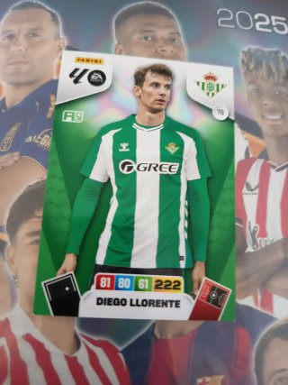 Carta Fútbol Panini Diego Llorente 2025
