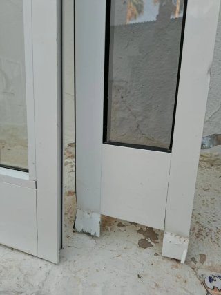 Puerta aluminio cristalera entrada casa