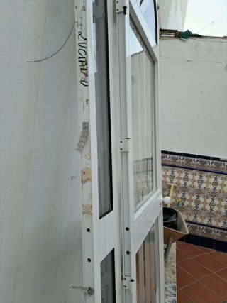 Puerta aluminio cristalera entrada casa