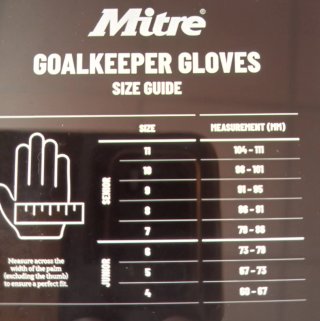 Guantes de portero Mitre niños