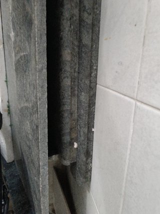 Encimera de mármol con hueco para fregadero
