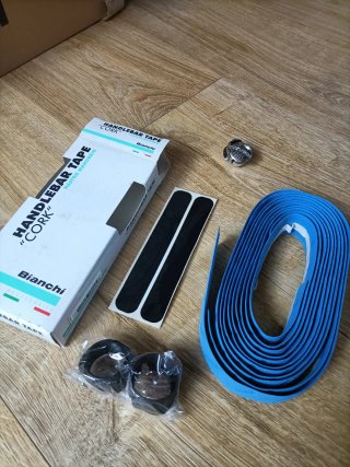 Bianchi Cork nastro manubrio blu