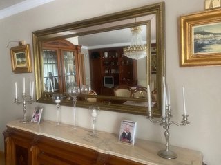 Mueble aparador madera y mármol (ESCUCHO OFERTAS)