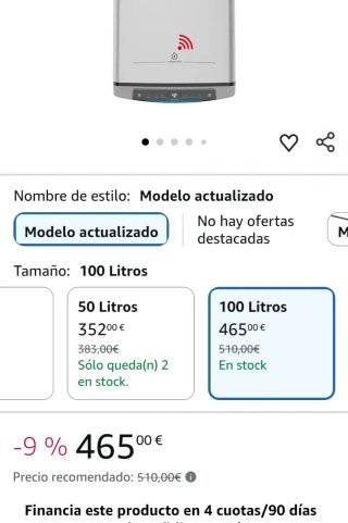 Termo Eléctrico Ariston 100L