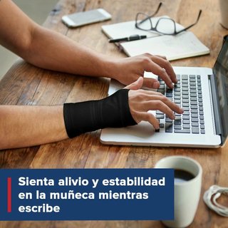 Muñequera Túnel Carpiano Médica Negro Talla M