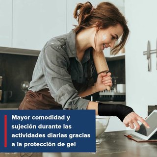 Muñequera Túnel Carpiano Médica Negro Talla M