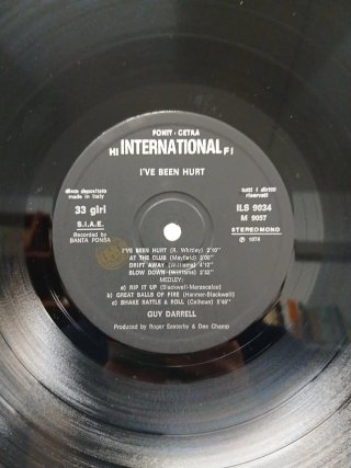 Guy Darrell "I've been hurt" LP 33 Giri 1974