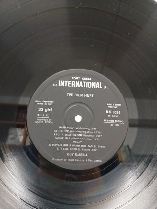 Guy Darrell "I've been hurt" LP 33 Giri 1974