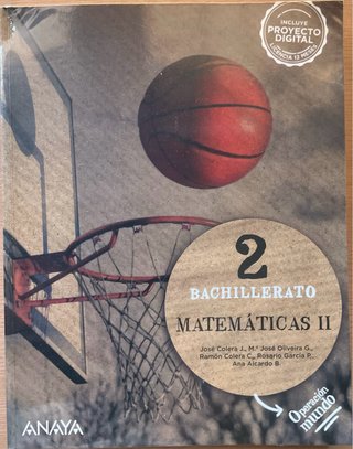 Matemáticas II. 2o de Bachillerato
