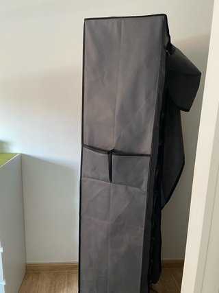 Armario auxiliar de tela gris.Desmontable