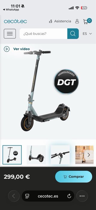 Patinete Eléctrico Cecotec Bongo Serie M20