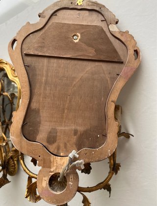 Coppia Specchi Veneziani Antichi Oro