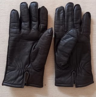 Guantes de Piel Forrados color Marrón, Talla M