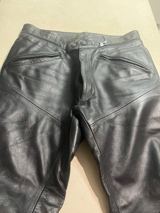 Pantalones de cuero Dainese negros