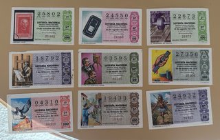 Colección Lotería Nacional Billetes Antiguos