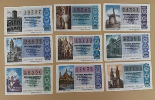Colección Lotería Nacional Billetes Antiguos