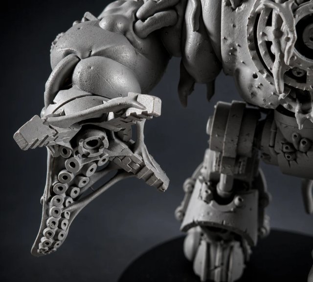 Death guard - hellbrute miniatura resina