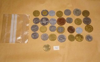 Antiguo lote de monedas del mundo