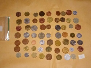 Antiguo lote de monedas del mundo