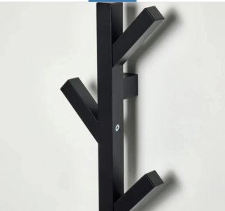 Perchero de pared negro estilo árbol