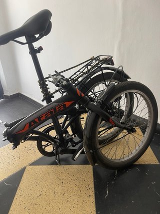 Bicicleta Plegable Negra