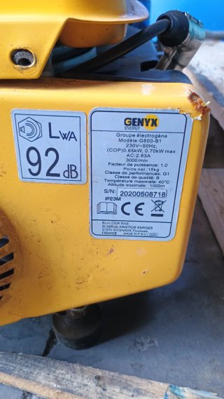 Generador Eléctrico Portátil GENYX ENERGY