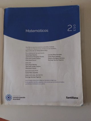 Matemáticas 2o ESO.