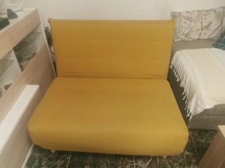 Sofá cama Nio Maisons du Monde amarillo