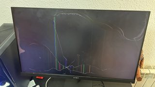 Monitor HP OMEN 32q 165Hz da riparare per pezzi