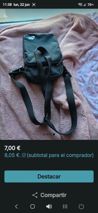 Lote 2 bolsos Nike y riñonera Adidas negros oferta