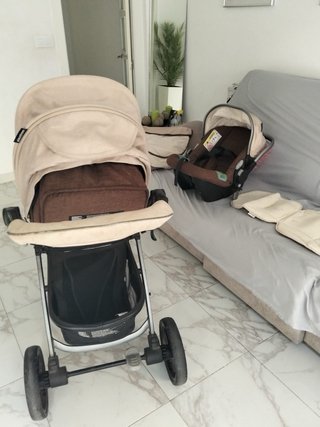 Conjunto Carro Bebé Silla + Capazo + Maxicosi