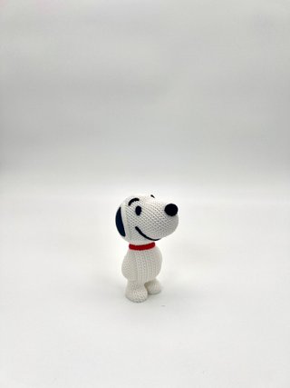 Snoopy Knitted Figure – Figura Crochet Decorativa