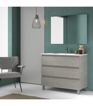 Mueble Baño Orosi 3 Cajones Cemento