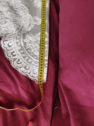 Mantilla Fallera Blanca Encaje
