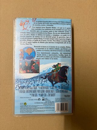 VHS Disney Mulán Clásicos Español