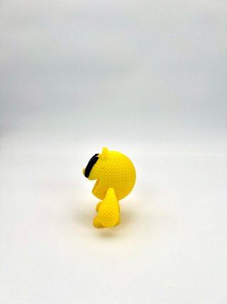 Pac-Man Knitted Figure – Figura Crochet Retro Gami