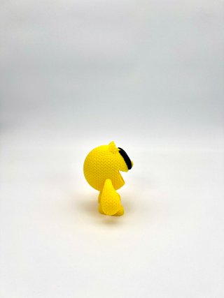 Pac-Man Knitted Figure – Figura Crochet Retro Gami