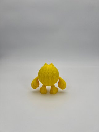 Pac-Man Knitted Figure – Figura Crochet Retro Gami