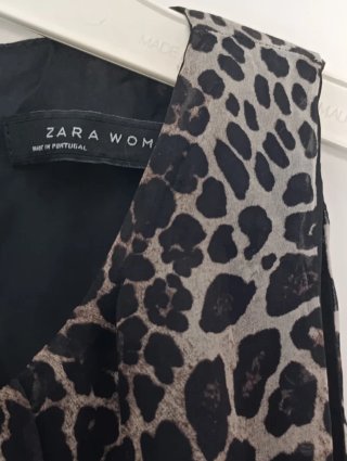 Vestido Zara Estampado Animal