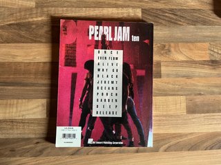 Pearl Jam Ten Libro Partituras Guitarra