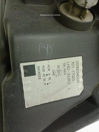 23355132 faro izquierdo 7701068181 renault kangoo
