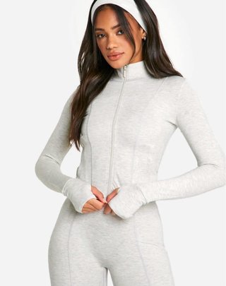 Conjunto deportivo gris mujer