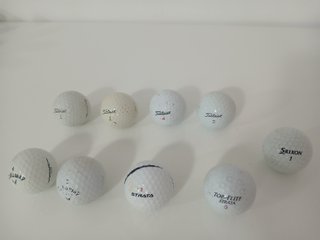 Lotto 9 Palline da Golf Usate Miste